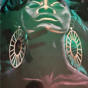 Elegant Silver Hoop Earrings